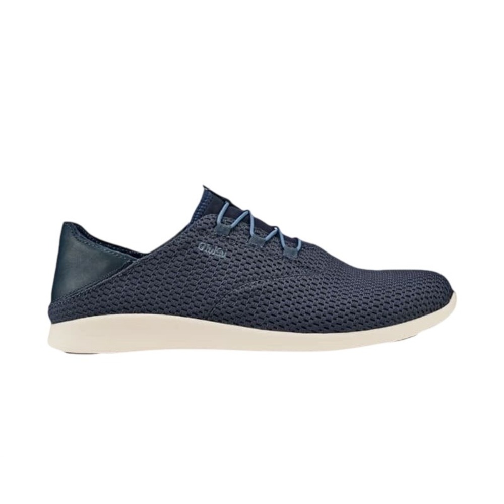 Olukai Nohea Mesh Mens Navy Blue Slip On Sneakers Drop In Heel Shoes 10188-4040